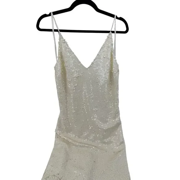 veronica beard perla sequin dress Veronica‎ Beard Women's White Perla Sequin Slip Midi Dress Size 8 NEW NWT  Bridal is available for purchase on au PAY Market - Imported Goods Online  Store Co.Ltd